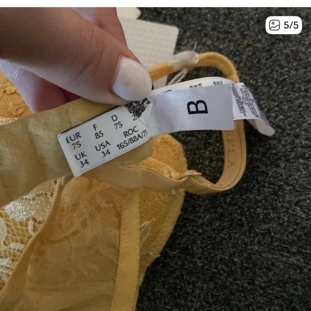 NWT LA PERLA Maharani Gold Lace Push Up Bra size 34B - Picture 6 of 6